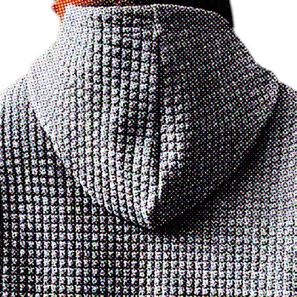 NWT Gray Quilted Hoodie - Picture 5 of 6